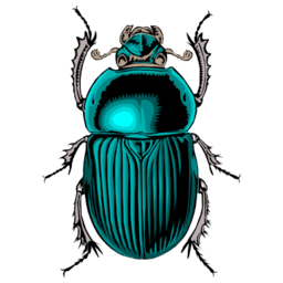Download free blue animal beetle insect icon
